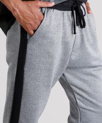 Calca-Masculina-Jogger-com-Recortes-em-Moletom-com-Bolsos-Cinza-Mescla-9100662-Cinza_Mescla_4 Calca-Masculina-Jogger-com-Recortes-em-Moletom-com-Bolsos-Cinza-Mescla-9100662-Cinza_Mescla_4