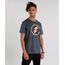 Camiseta-Masculina-The-Flash-Manga-Curta-Gola-Careca-Cinza-Mescla-Escuro-9142493-Cinza_Mescla_Escuro_1
