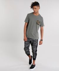 Calca-Masculina-Jogger-Estampada-Camuflada-com-Recortes-em-Moletom-com-Bolsos-Verde-Militar-9104526-Verde_Militar_3