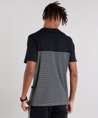 Camiseta-Masculina-com-Recorte-Listrado-Manga-Curta-Gola-Careca-Preto-9127318-Preto_2