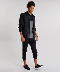Camiseta-Masculina-com-Recorte-Listrado-Manga-Curta-Gola-Careca-Preto-9127318-Preto_3