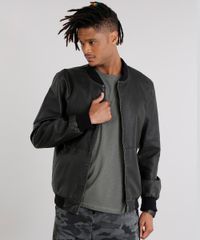 Jaqueta-Masculina-Bomber-2-em-1-com-Capuz-Removivel-em-Moletom-Chumbo-8855296-Chumbo_4