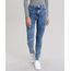 Calca-Jeans-Feminina-Cigarrete-Marmorizada-Cintura-Alta-Azul-Medio-9124197-Azul_Medio_1