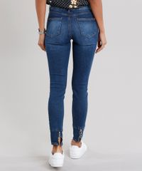Calca-Jeans-Feminina-Cigarrete-Destroyed-com-Ziper-na-Barra-Azul-Escuro-9113397-Azul_Escuro_2