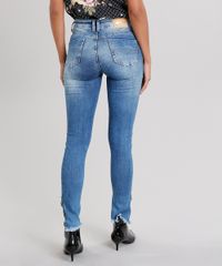 Calca-Jeans-Feminina-Super-Skinny-Sawary-Destroyed-com-Ziper-na-Barra-Azul-Medio-9135609-Azul_Medio_2