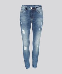 Calca-Jeans-Feminina-Super-Skinny-Sawary-Destroyed-com-Ziper-na-Barra-Azul-Medio-9135609-Azul_Medio_5