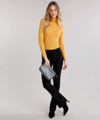 Blusa-Feminina-Gola-Alta-Basica-Canelada-Manga-Longa-Amarelo-Escuro-9083013-Amarelo_Escuro_3