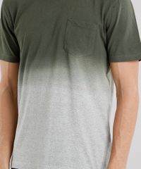 Camiseta-Masculina-Degrade-com-Bolso-Manga-Curta-Decote-Careca-Verde-Militar-9115034-Verde_Militar_4