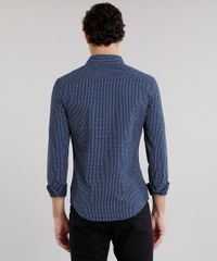 Camisa-Masculina-Slim-Estampada-de-Folhagem-Manga-Longa-Azul-Marinho-8852723-Azul_Marinho_2