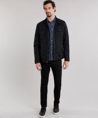 Camisa-Masculina-Slim-Estampada-de-Folhagem-Manga-Longa-Azul-Marinho-8852723-Azul_Marinho_3