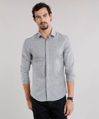 Camisa-Masculina-Slim-Manga-Longa-Cinza-8855635-Cinza_1