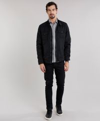 Camisa-Masculina-Slim-Manga-Longa-Cinza-8855635-Cinza_3
