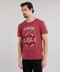 Camiseta-Masculina--Poker-Night--Manga-Curta-Decote-Careca-Vinho-9165143-Vinho_1