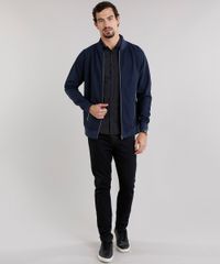 Jaqueta-Masculina-Bomber-com-Bolsos-Manga-Longa-Azul-Marinho-8828169-Azul_Marinho_3