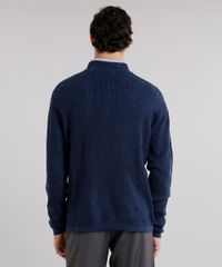 Sueter-Masculino-Gola-Alta-em-Trico-com-Ziper-Manga-Longa-Cinza-Mescla-Escuro-8855748-Cinza_Mescla_Escuro_2