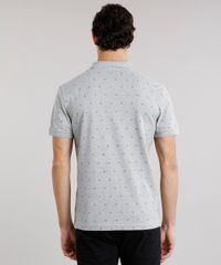 Polo-Masculina-em-Piquet-Estampada-Manga-Curta-em-Algodao---Sustentavel-Cinza-Mescla-8981737-Cinza_Mescla_2