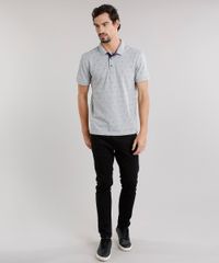 Polo-Masculina-em-Piquet-Estampada-Manga-Curta-em-Algodao---Sustentavel-Cinza-Mescla-8981737-Cinza_Mescla_3
