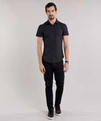 Camisa-Masculina-Slim-Estampada-Manga-Curta-Preta-8856198-Preto_3