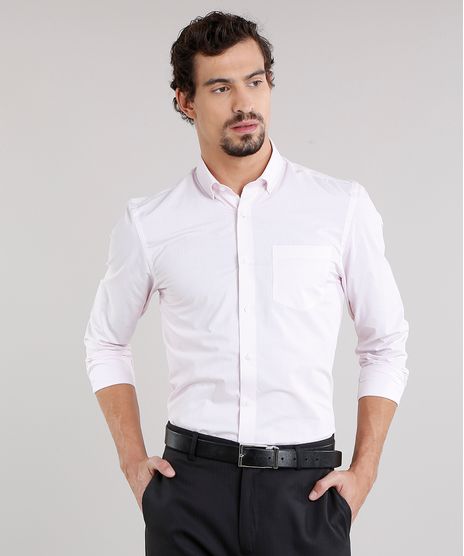 Camisa-Masculina-Comfort-Estampada-de-Poa-com-Bolso-Manga-Longa-Off-White-8856425-Off_White_1