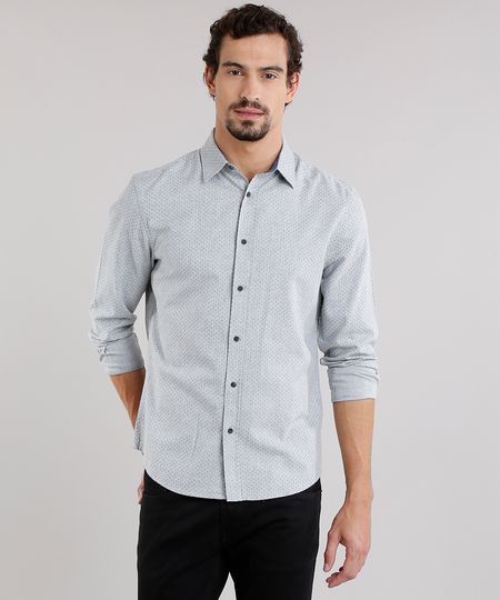 Camisa-Masculina-Comfort-Estampada-de-Poa-em-Flanela-Manga-Longa-Cinza-Claro-8859341-Cinza_Claro_1 Camisa-Masculina-Comfort-Estampada-de-Poa-em-Flanela-Manga-Longa-Cinza-Claro-8859341-Cinza_Claro_1