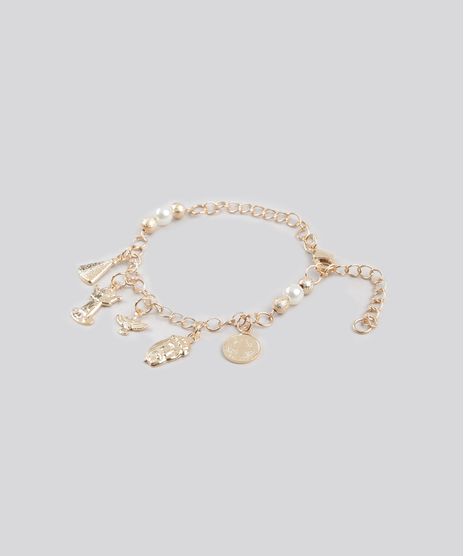 Pulseira-Infantil-com-Pingentes-Dourado-8944265-Dourado_1