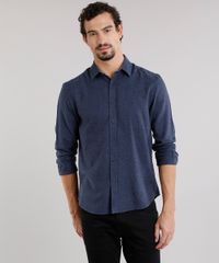 Camisa-Masculina-Comfort-em-Flanela-Manga-Longa-Azul-Marinho-8841841-Azul_Marinho_1