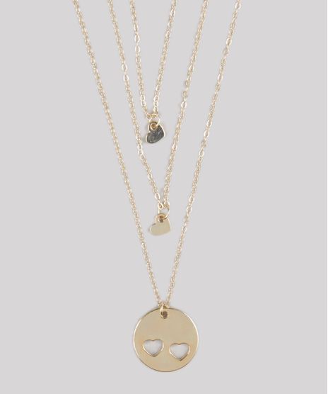 Kit-de-3-Colares-Mae-e-Filhas-com-Coracao-Dourado-9160645-Dourado_1
