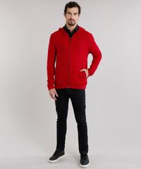 Blusao-Masculino-em-Moletom-Canelado-em-Capuz-Vermelho-8834784-Vermelho_3