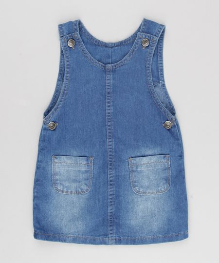 Vestido-Jeans-Infantil-com-Bolsos-Sem-Manga-Azul-Medio-9093579-Azul_Medio_1 Vestido-Jeans-Infantil-com-Bolsos-Sem-Manga-Azul-Medio-9093579-Azul_Medio_1