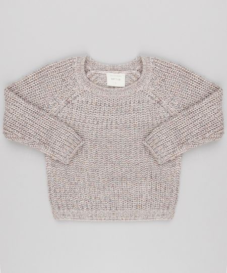 Sueter-Infantil-em-Trico-com-Lurex-Bege-8845145-Bege_1 Sueter-Infantil-em-Trico-com-Lurex-Bege-8845145-Bege_1