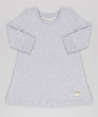 Vestido-Infantil-em-Moletom-com-Paetes-Manga-Longa-Cinza-Mescla-9154783-Cinza_Mescla_1