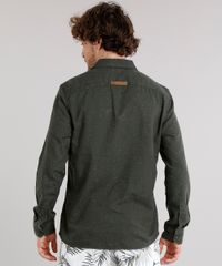 Camisa-Masculina-em-Flanela-Botone-com-Bolso-Manga-Longa-Verde-Militar-8880195-Verde_Militar_2