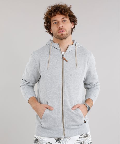Blusao-Masculino-Basico-em-Moletom-com-Capuz-Manga-Longa-Cinza-Mescla-Claro-8832407-Cinza_Mescla_Claro_1