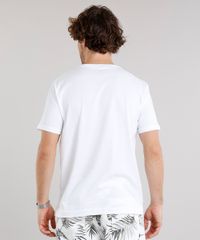 Camiseta-Masculina-com-Bolso-Estampado-de-Folhagem-Manga-Curta-Gola-Careca-Off-White-9125660-Off_White_2