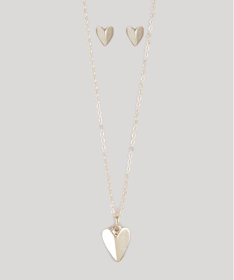 Kit-de-Colar---Brinco-Feminino-Coracao-Dourado-8790240-Dourado_1