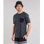 Camiseta-Masculina-com-Bolso-Estampado-de-Peixes-Manga-Curta-Gola-Careca-Cinza-Mescla-Escuro-9125661-Cinza_Mescla_Escuro_1