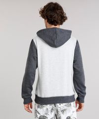 Blusao-Masculino-com-Estampa-de-Folhagem-em-Moletom-com-Capuz-Bolso-Canguru-Manga-Longa-Cinza-Mescla-Escuro-8830725-Cinza_Mescla_Escuro_2