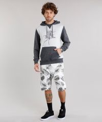 Blusao-Masculino-com-Estampa-de-Folhagem-em-Moletom-com-Capuz-Bolso-Canguru-Manga-Longa-Cinza-Mescla-Escuro-8830725-Cinza_Mescla_Escuro_3