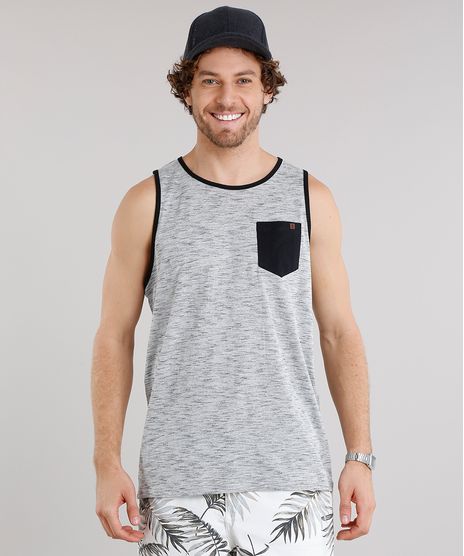 Regata-Masculina-com-Bolso-Contrastante-Gola-Careca-Cinza-Mescla-9046845-Cinza_Mescla_1