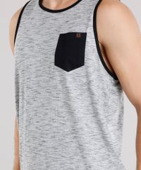 Regata-Masculina-com-Bolso-Contrastante-Gola-Careca-Cinza-Mescla-9046845-Cinza_Mescla_4
