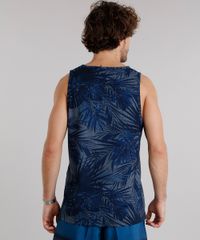 Regata-Masculina-com-Estampa-de-Folhagem-e-Bolso-Gola-Careca-Azul-Marinho-8963232-Azul_Marinho_2