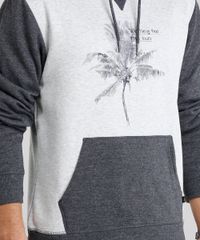 Blusao-Masculino-com-Estampa-de-Coqueiros-em-Moletom-com-Capuz-Bolso-Canguru-Manga-Longa-Cinza-Mescla-Claro-8832636-Cinza_Mescla_Claro_4