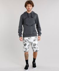 Blusao-Masculino-com-Estampa-de-Coqueiros-em-Moletom-com-Capuz-Bolso-Canguru-Manga-Longa-Cinza-Mescla-Claro-8830719-Cinza_Mescla_Claro_3
