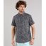 Camisa-Masculina-Estampada-Floral-com-Bolso-Manga-Curta-Chumbo-9101652-Chumbo_1