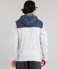 Blusao-Masculino-com-Capuz-Estampado-de-Folhagem-em-Moletom-Manga-Longa-Cinza-Mescla-Claro-8842283-Cinza_Mescla_Claro_2