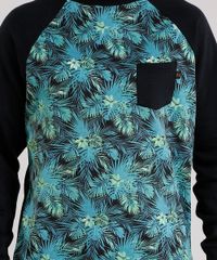 Blusao-Masculino-Raglan-Estampado-de-Folhagem-em-Moletom-com-Bolso-Verde-8842294-Verde_4