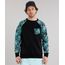 Blusao-Masculino-Raglan-com-Estampa-de-Folhagem-em-Moletom-com-Bolso-Preto-8842294-Preto_1