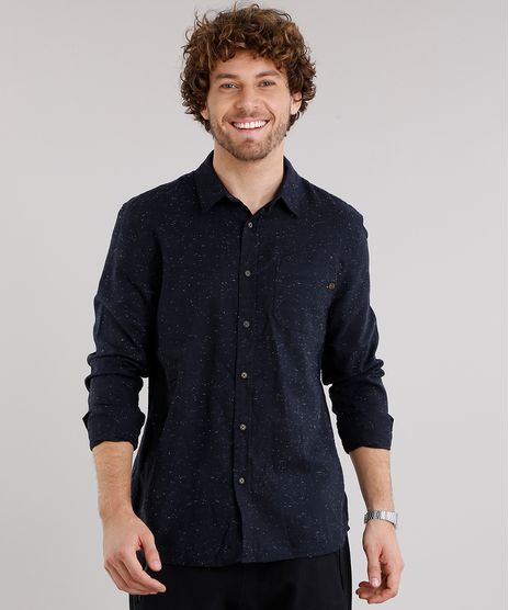 Camisa-Masculina-em-Flanela-Botone-com-Bolso-Manga-Longa-Azul-Marinho-8880195-Azul_Marinho_1