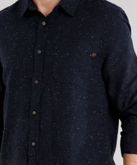 Camisa-Masculina-em-Flanela-Botone-com-Bolso-Manga-Longa-Azul-Marinho-8880195-Azul_Marinho_4