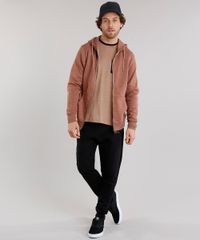 Blusao-Masculino-Basico-em-Moletom-com-Capuz-Manga-Longa-Caramelo-8832433-Caramelo_3